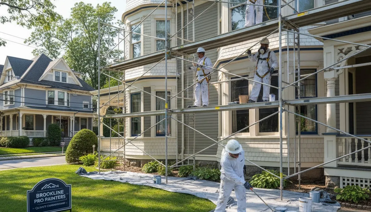 Professional painters serving Newton, MA for interior and exterior house painting services